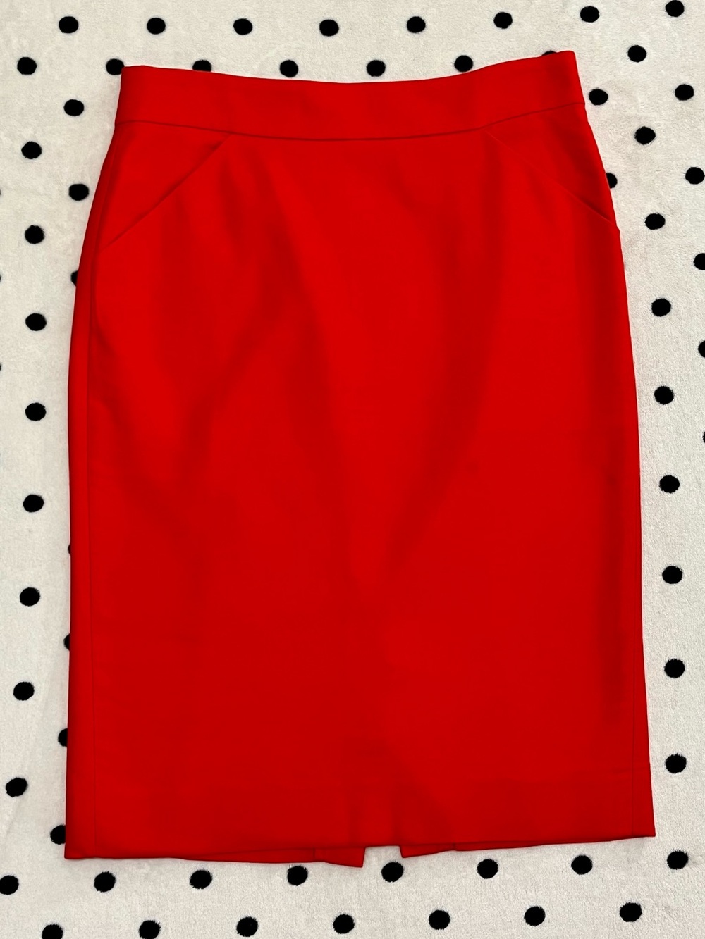 J. Crew Factory “The Pencil Skirt" in Vibrant Red Size 4